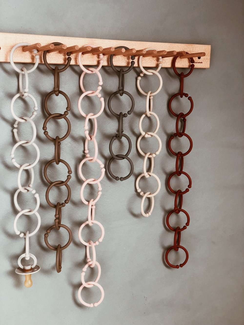 Anneaux Bibs VANILLE/SAUGE/OLIVE