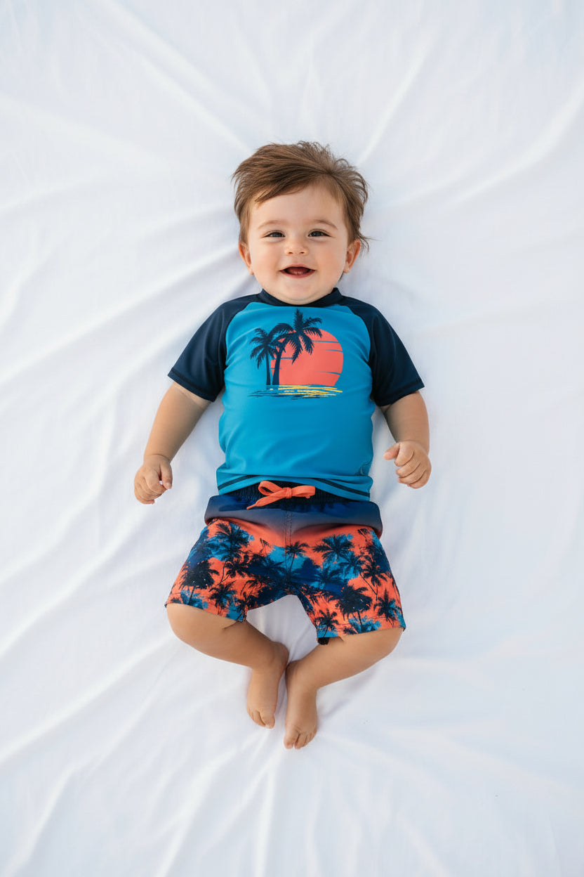 Ensemble maillot de bain UV Tropical