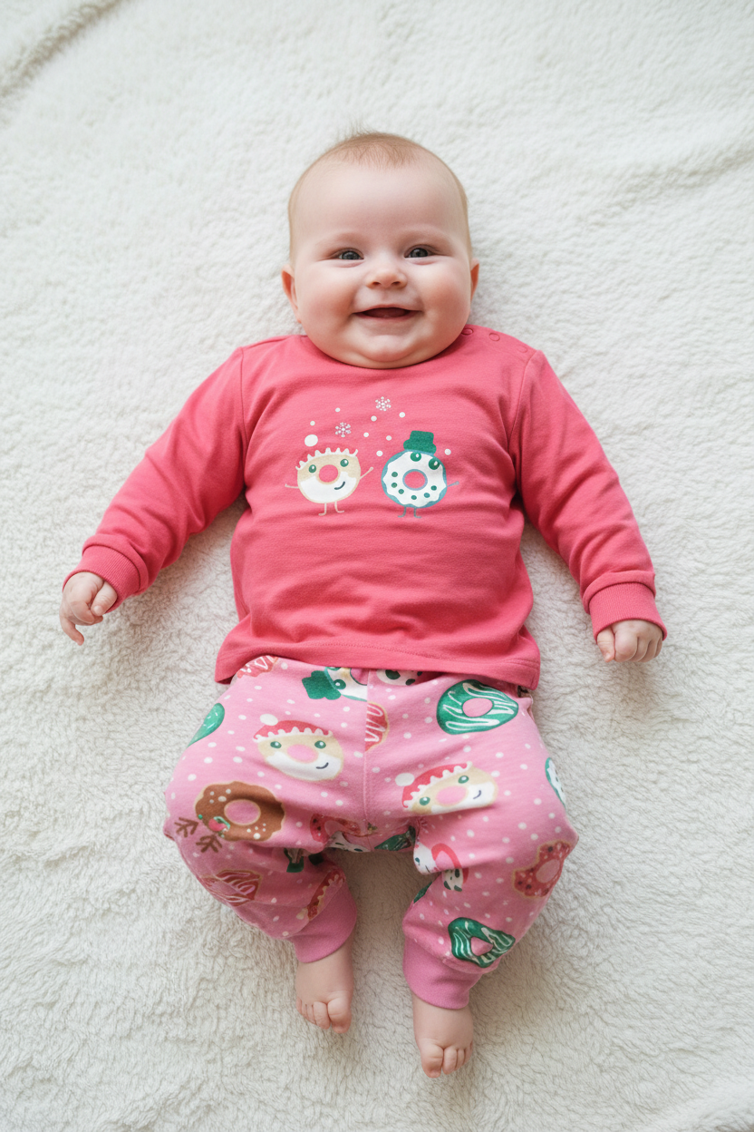 Pyjama beige de Noël