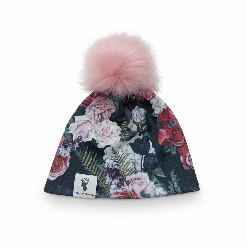 Tuque Mini Coco a pompon Rose