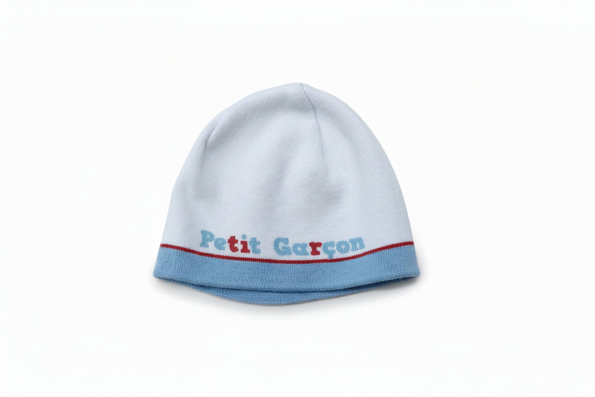 Tuque Bande Bleu écrit petit Garçon