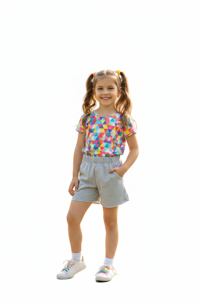 Shorts Grise Brillante