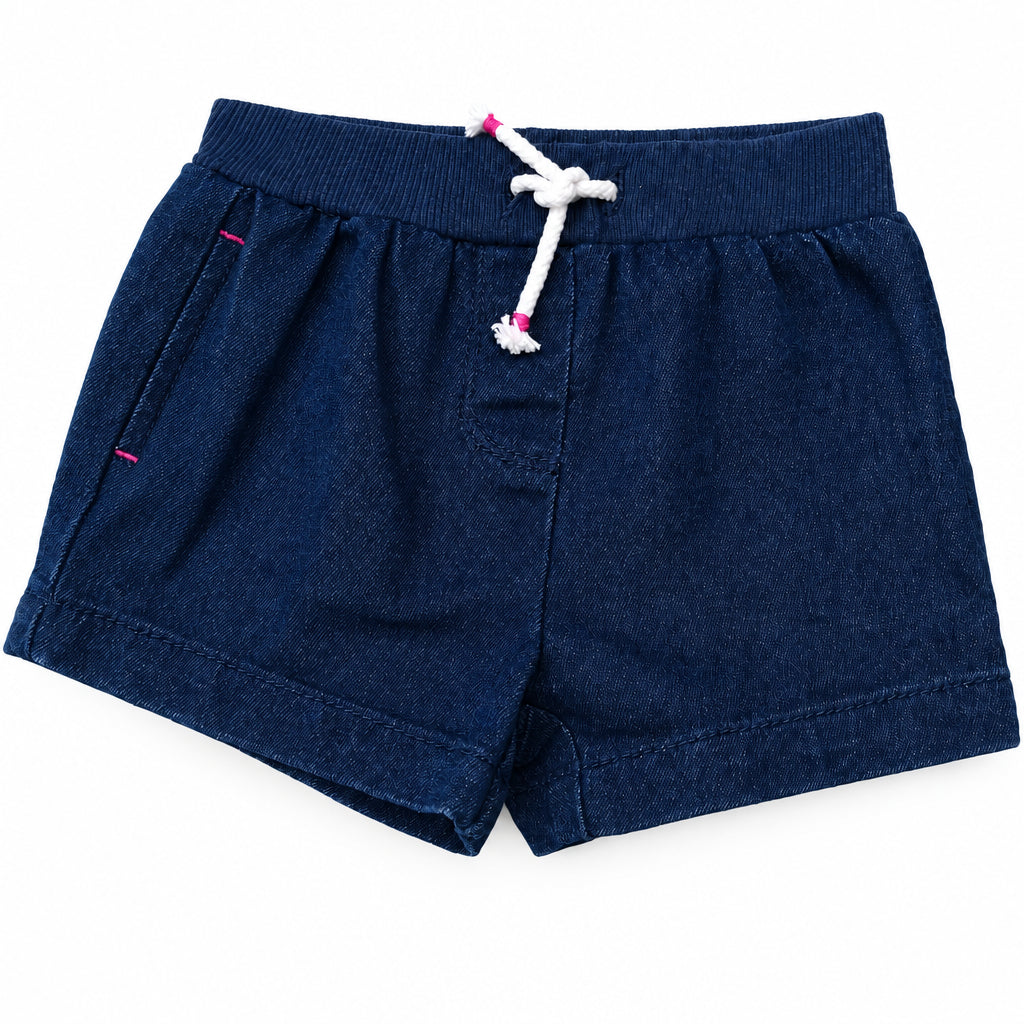 Shorts jeans a taille élastique