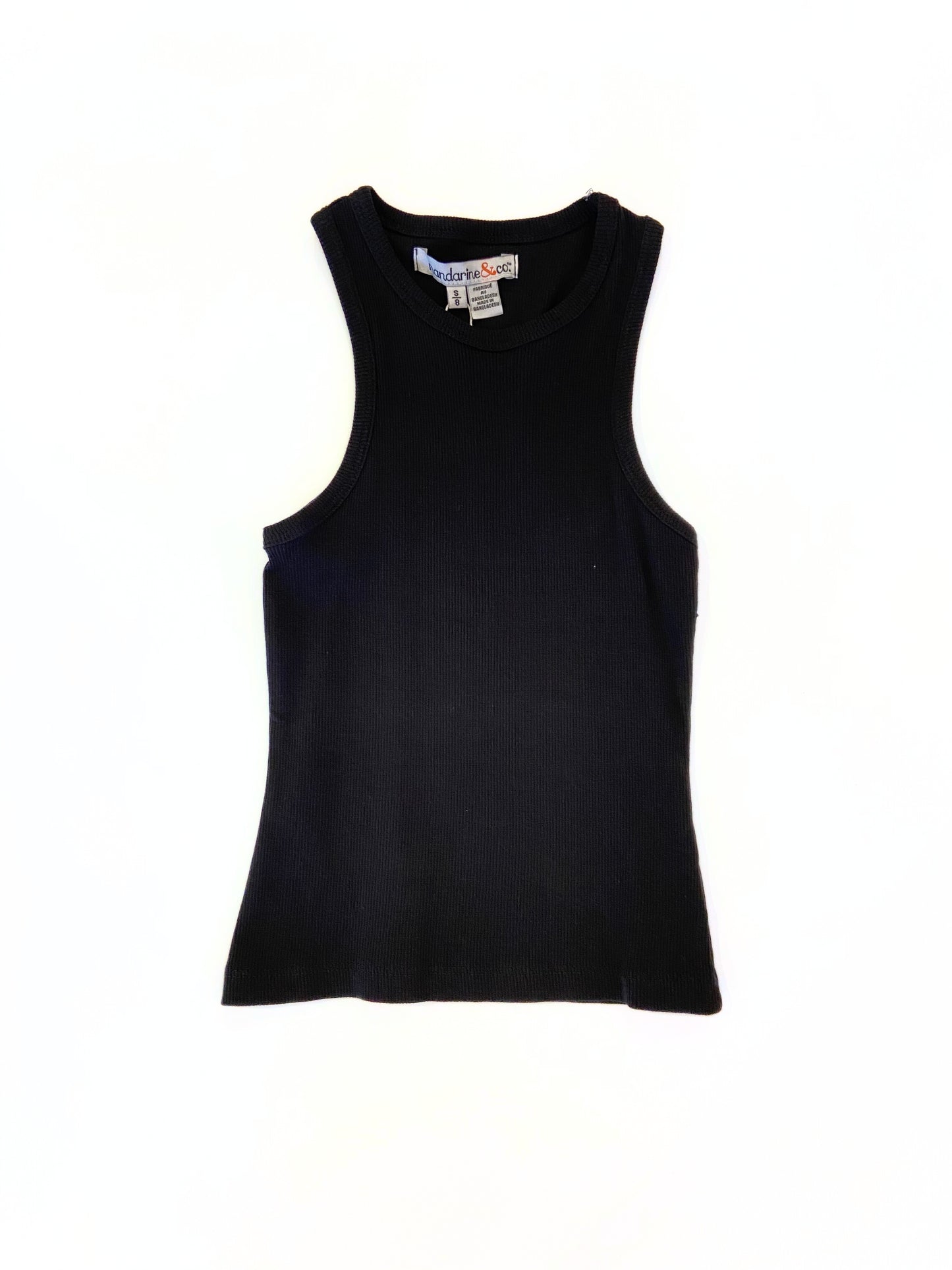 Camisole côtelé Noir