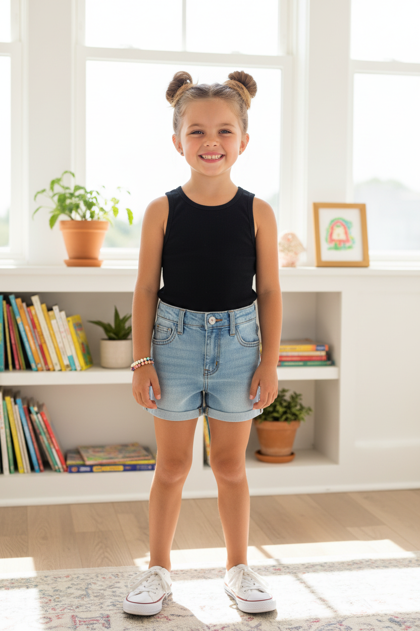 Camisole côtelé Noir