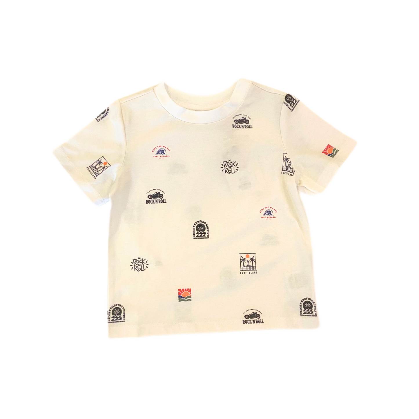 T-shirt à motifs Ivoire