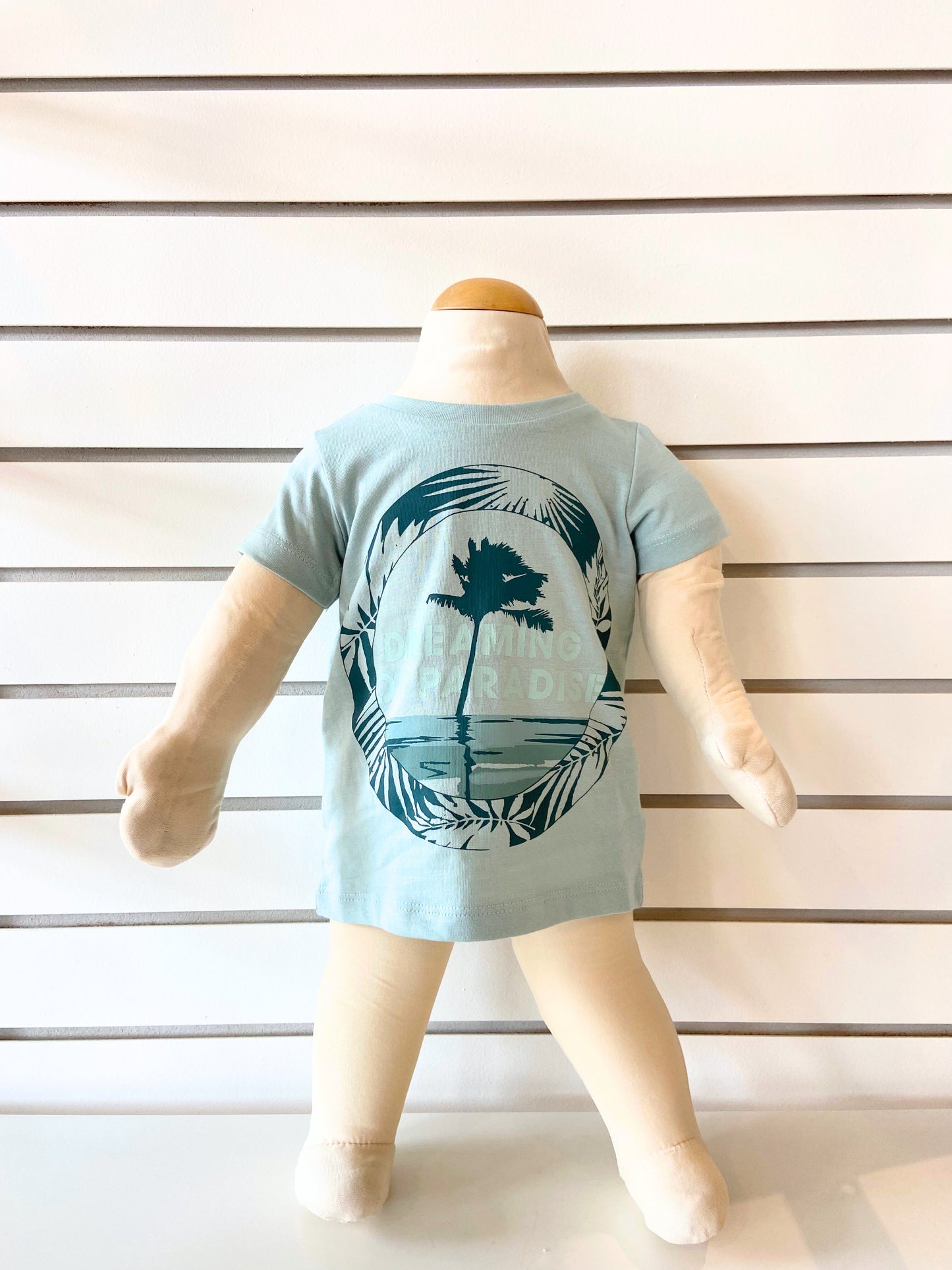 T-shirt turquoise dreaming of paradis