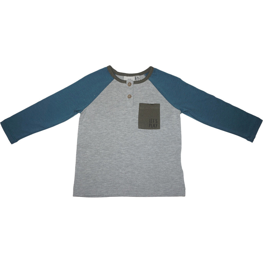 Chandail manches raglan Gris