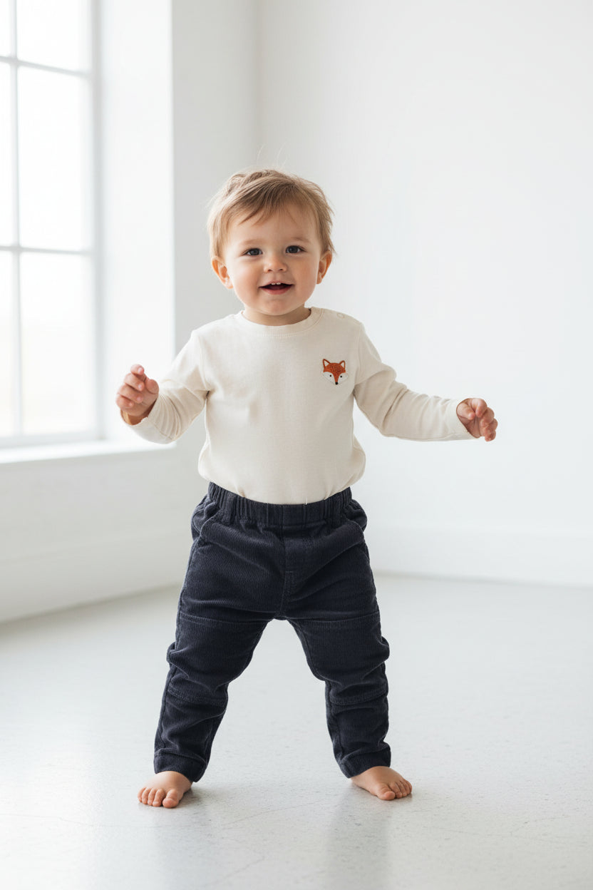 Pantalon en velours côtelé