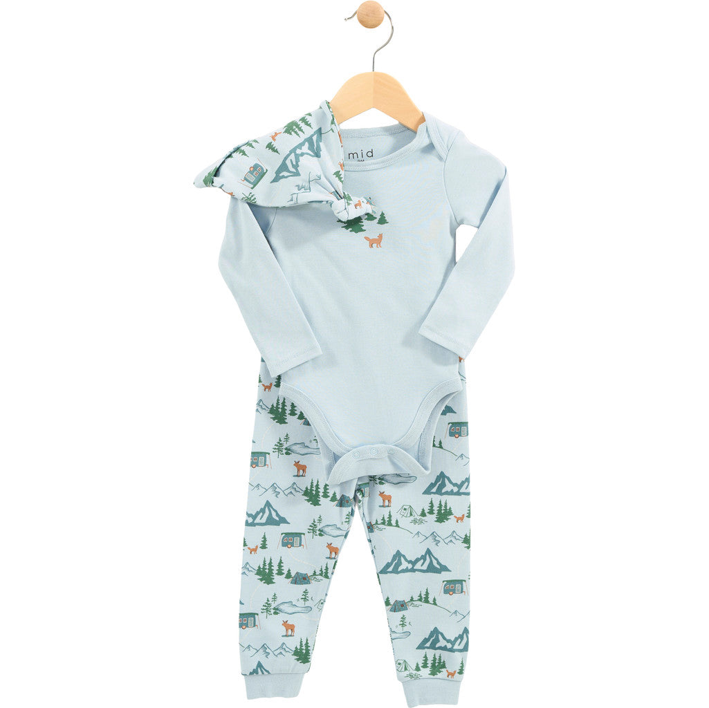 Ensemble pyjama 3 pièces Camping sauvage