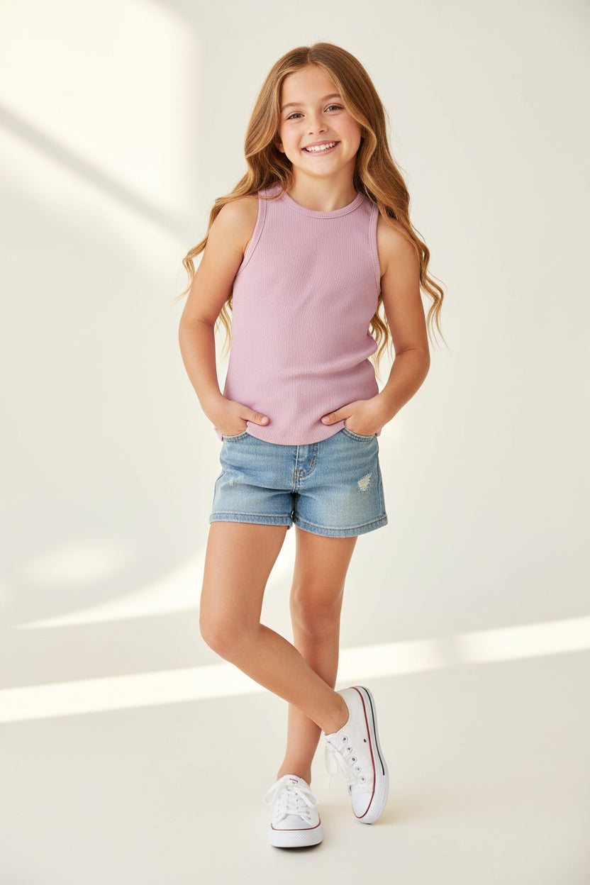 Camisole côtelé Lavande