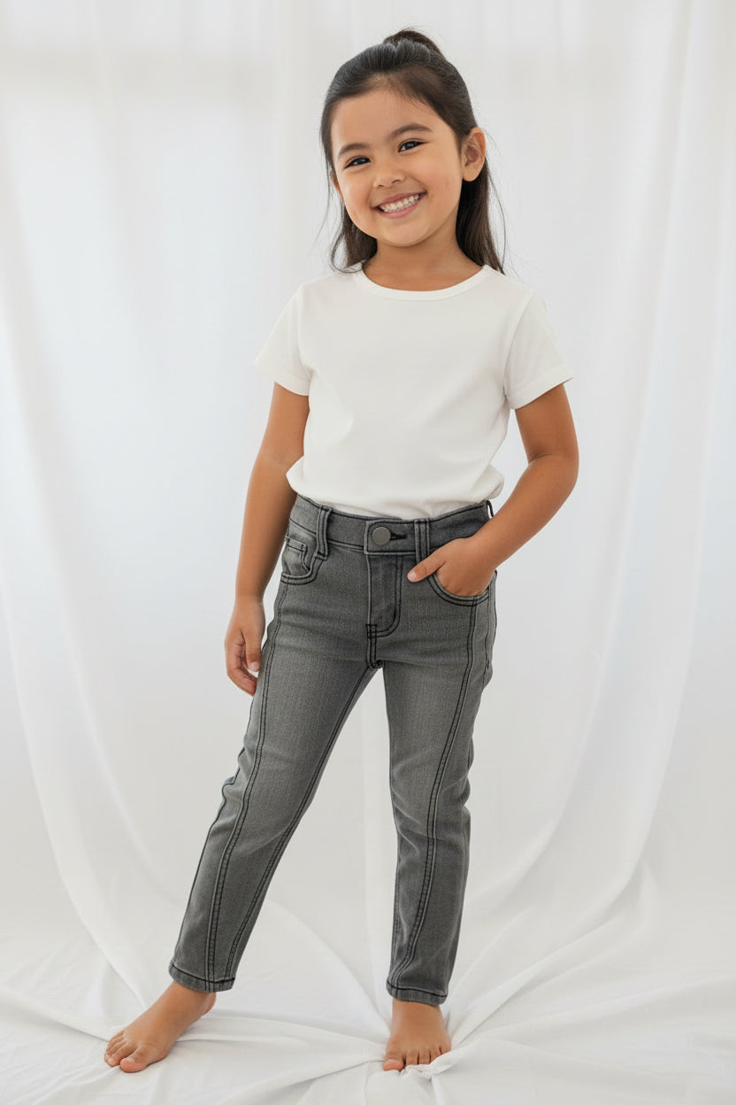 Jeans Gris Mandarine & Co.