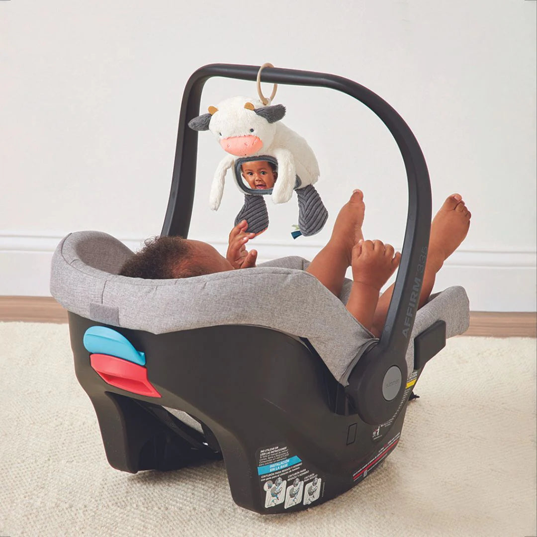 Peluche sensorielle avec miroir | Vache