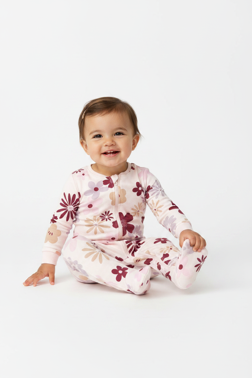 Pyjama/Grenouillère Fleurs