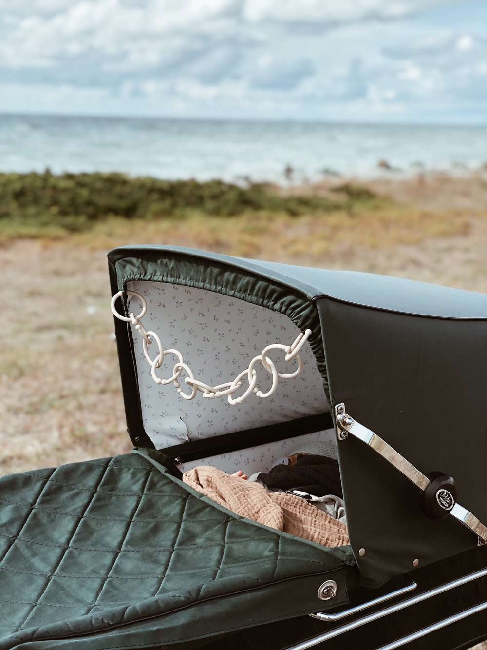 Anneaux Bibs VANILLE/SAUGE/OLIVE