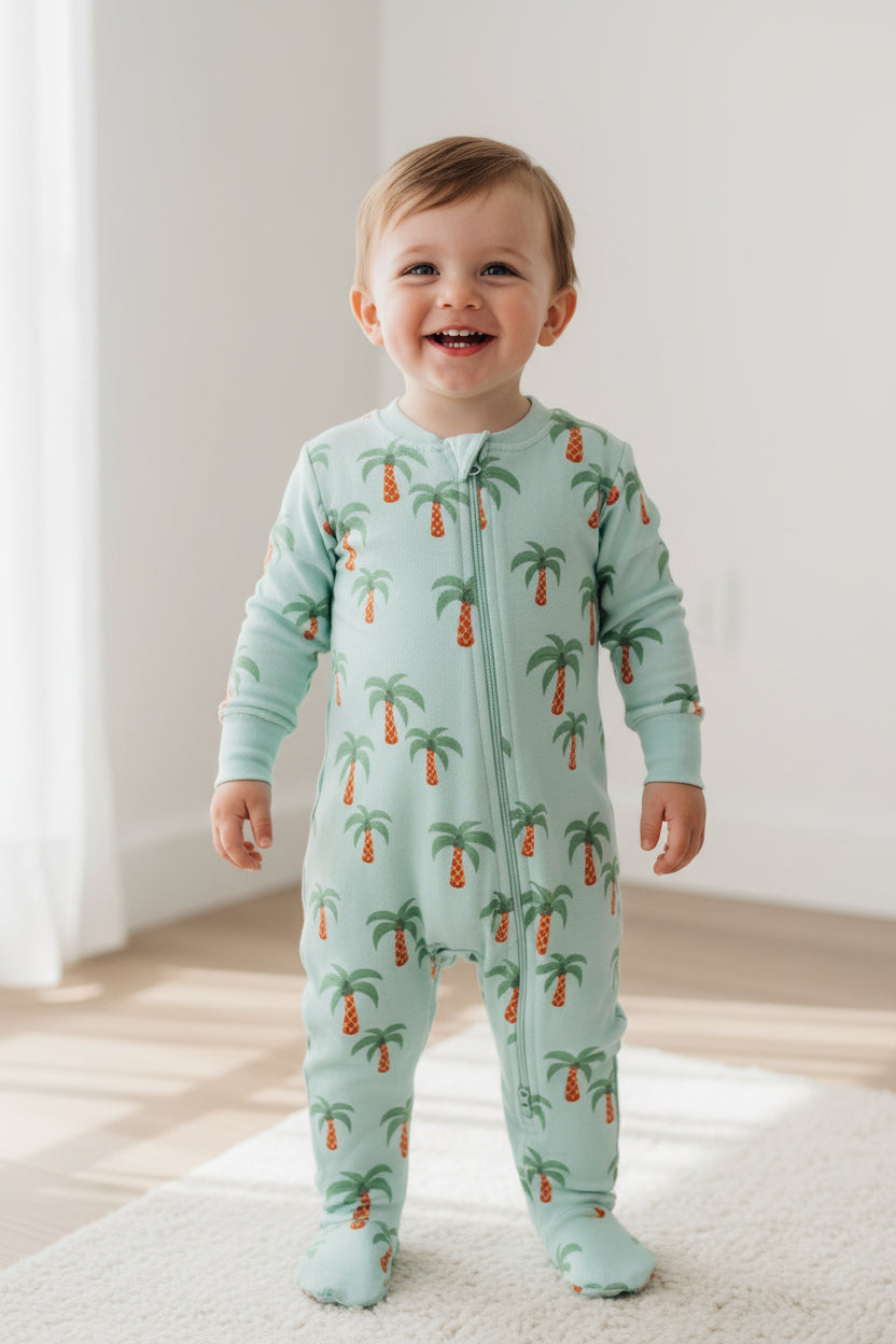 Pyjama bébé été palmier
