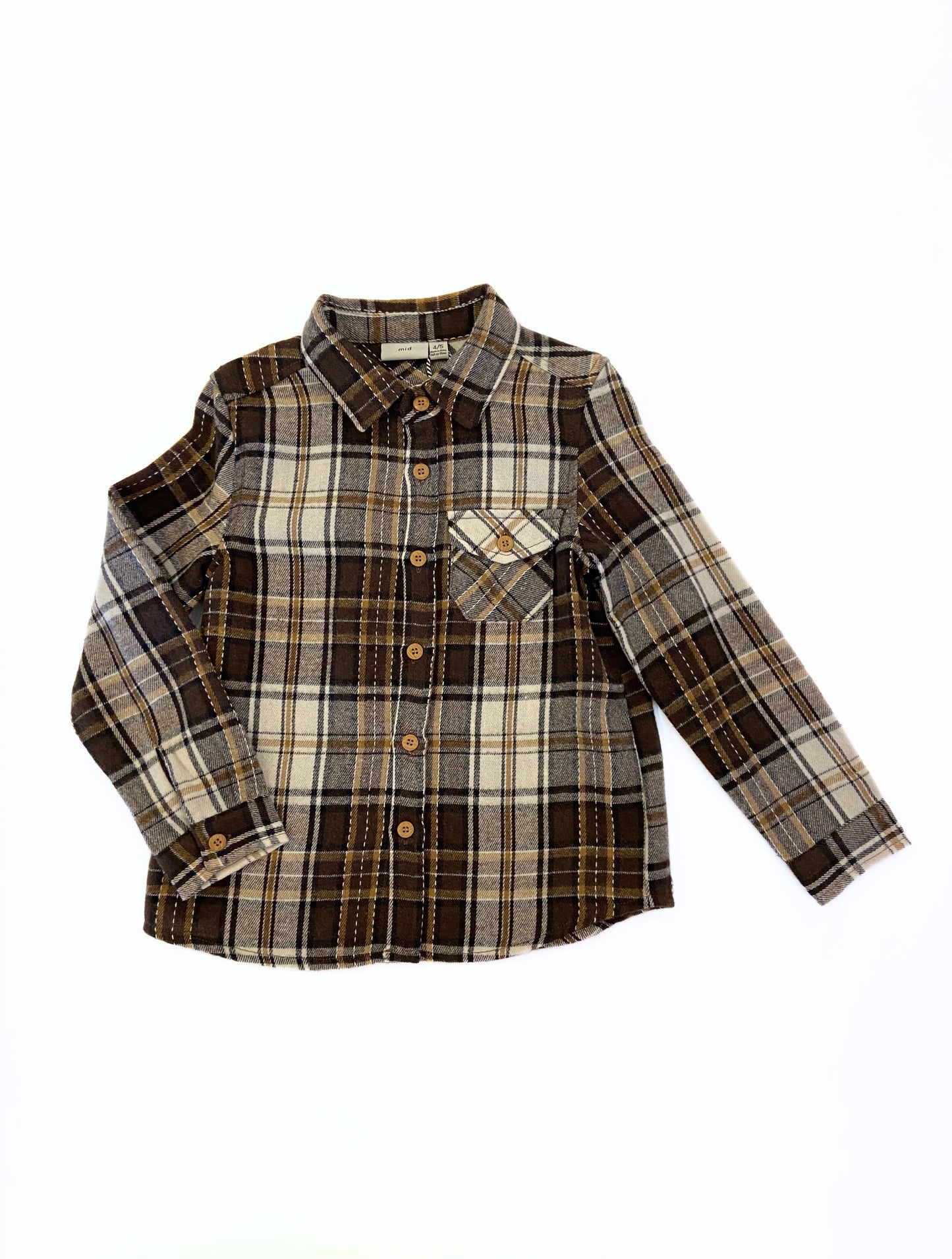 Chemise à carreaux en flanelle