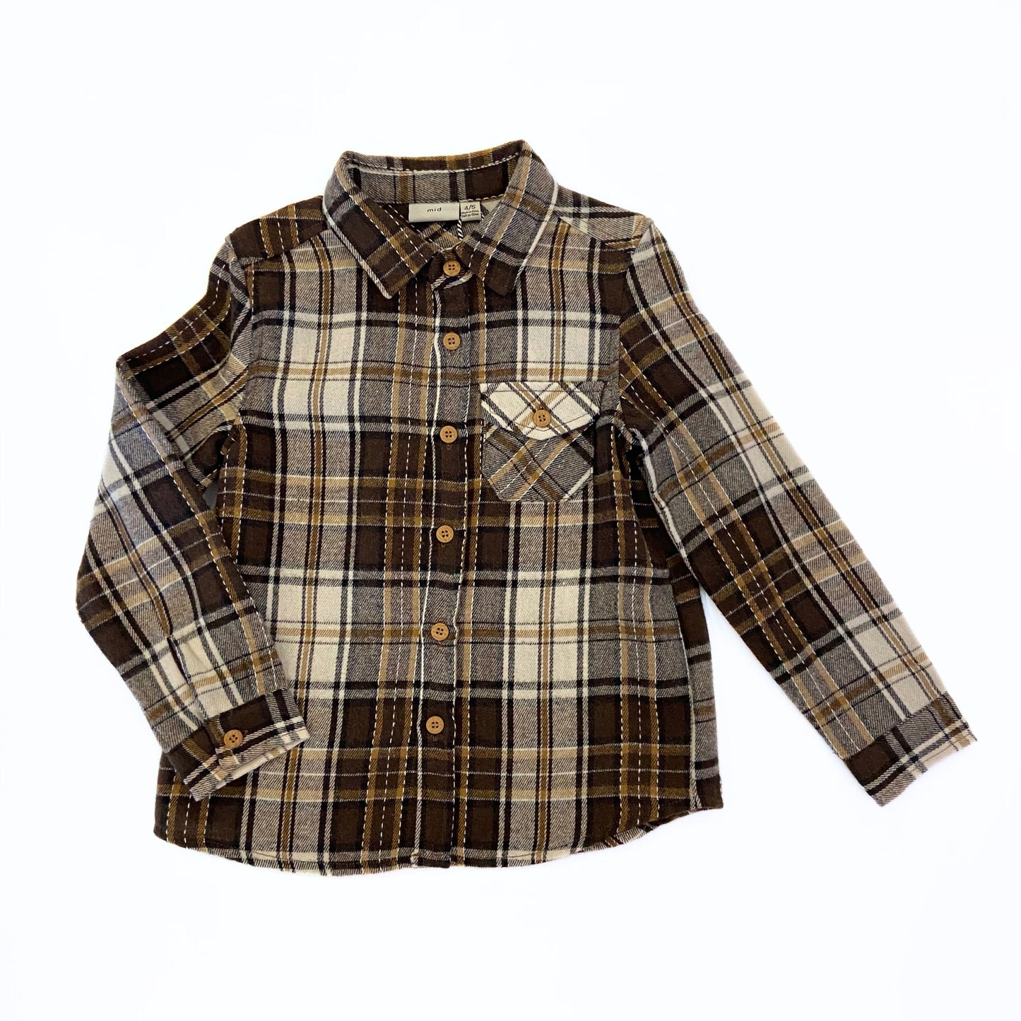 Chemise à carreaux en flanelle