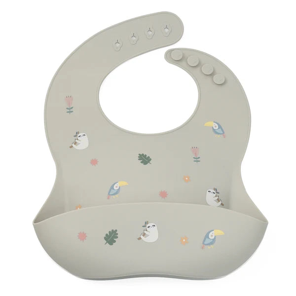Bavoir en silicone Jungle