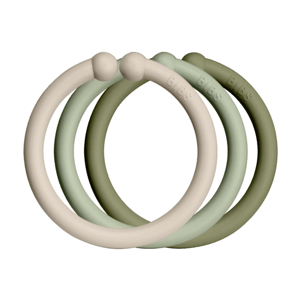 Anneaux Bibs VANILLE/SAUGE/OLIVE