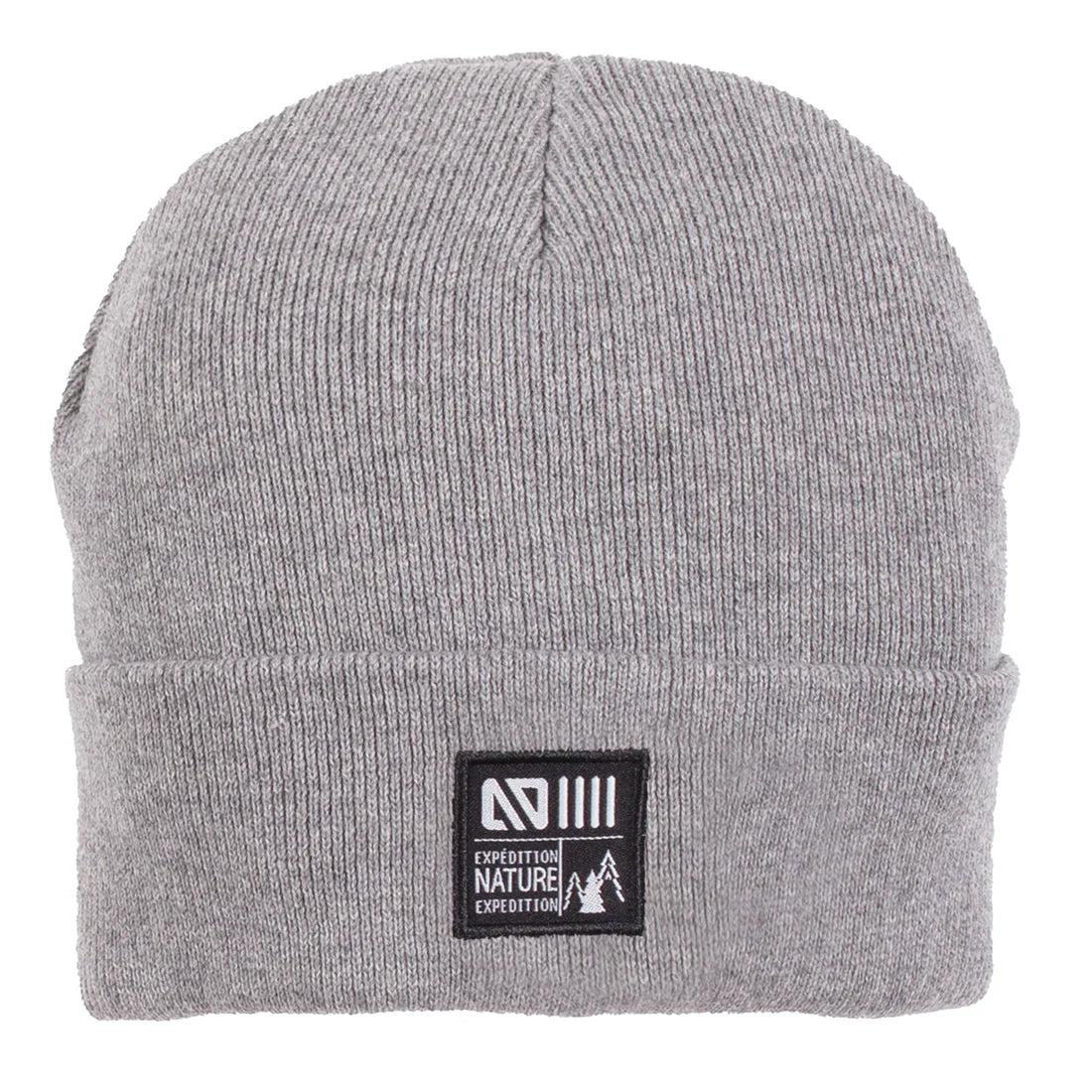 Tuque en tricot Unisexe Gris chiné