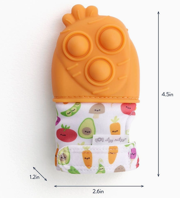 Gant de dentition Mitt Pop - ModĂšle Carotte