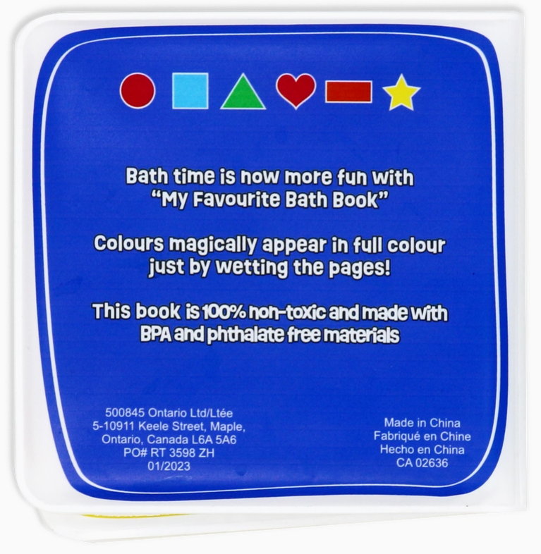 Livre de bain magique Anglais