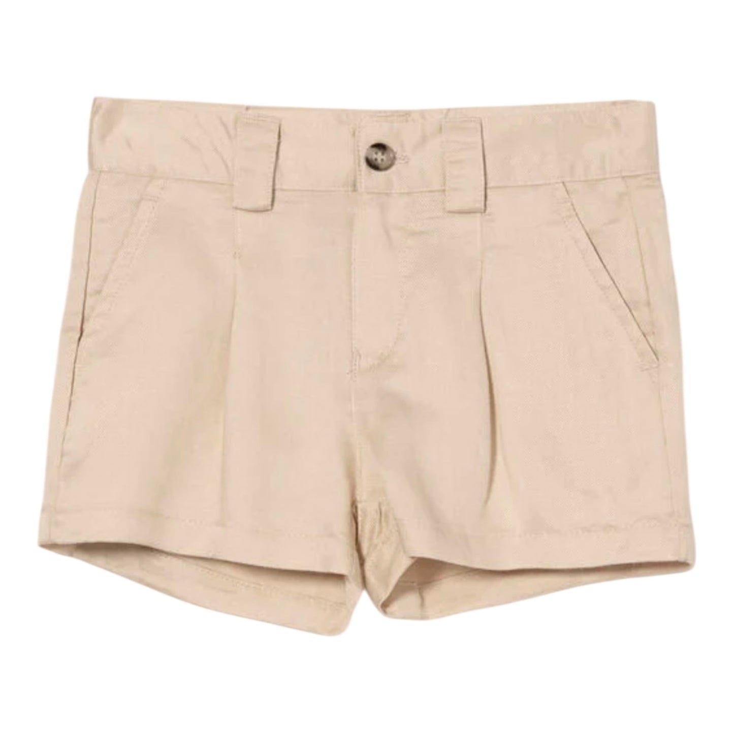 Short uni à taille haute