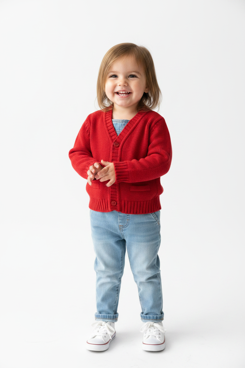 Cardigan Rouge Ultra Doux