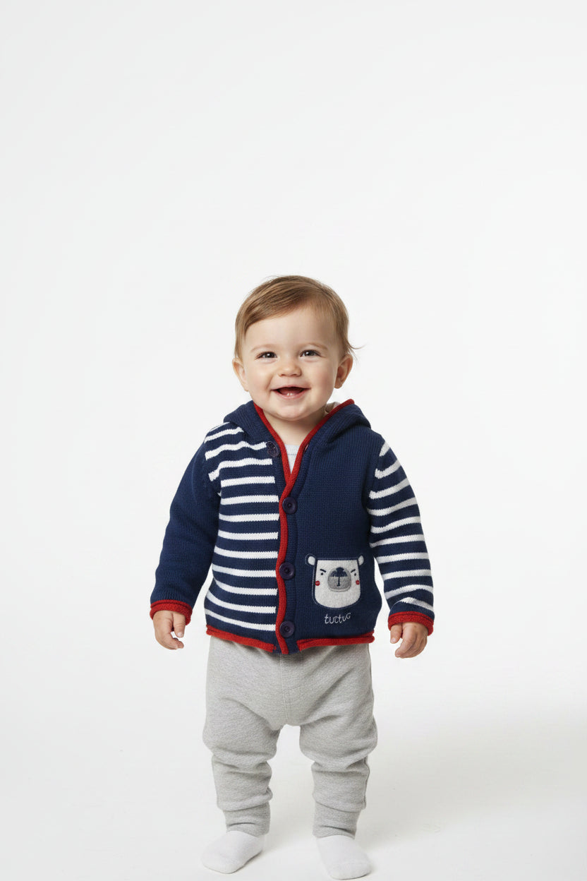 Veste bleu M Ours Polaire