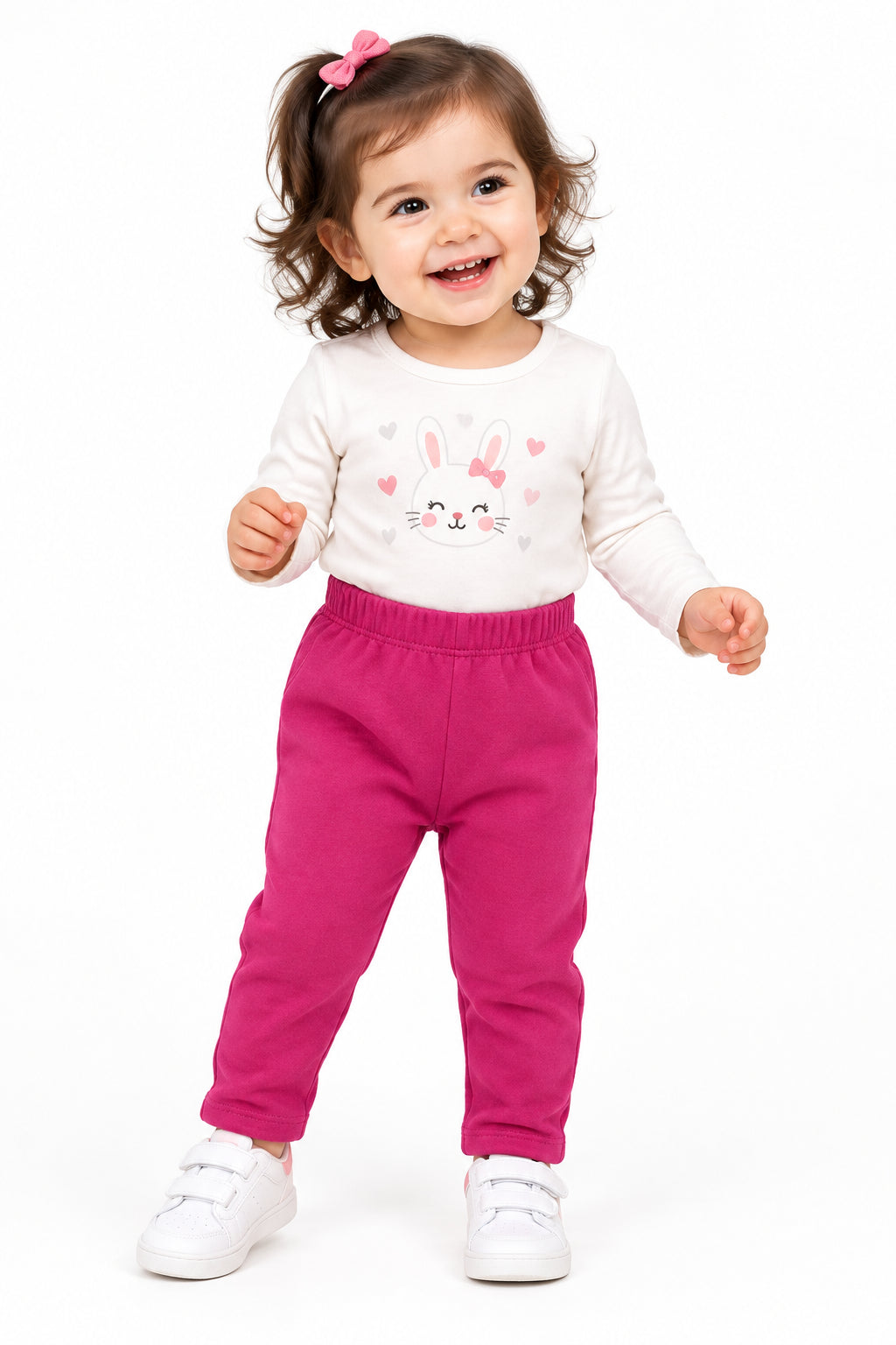 Pantalon jogging Rose Foncé