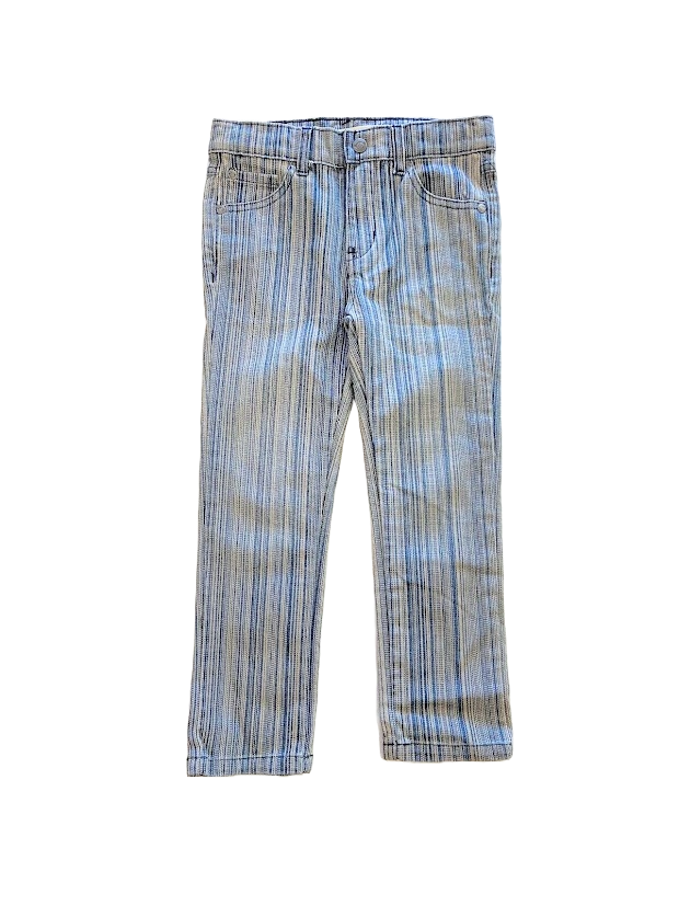 Pantalon rayure marine et grise