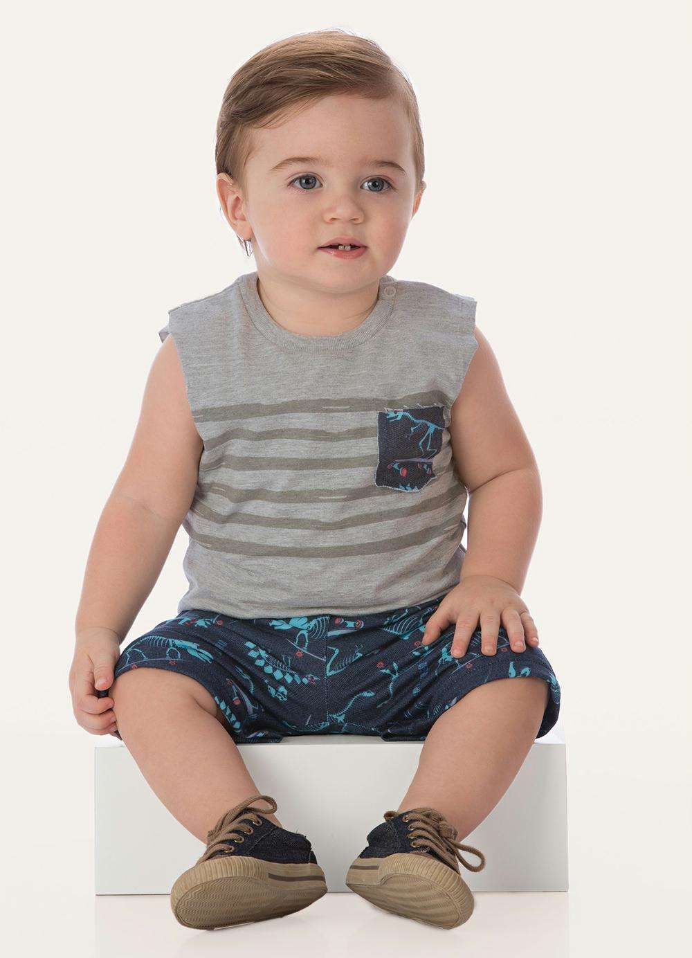 Camisole & short Dino (3/6 mois)