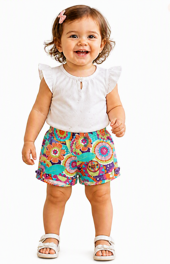 Shorts fleuri