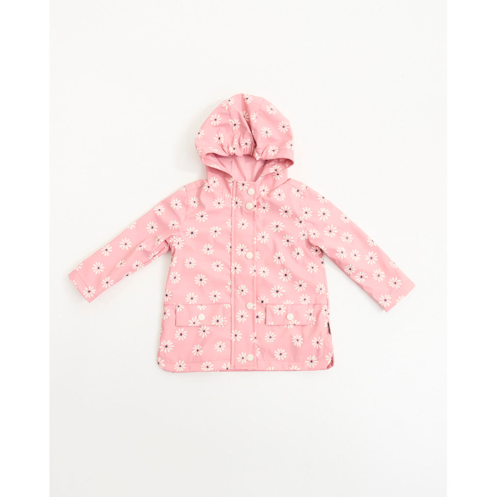 Manteaux printannier rose marguerite imperméable