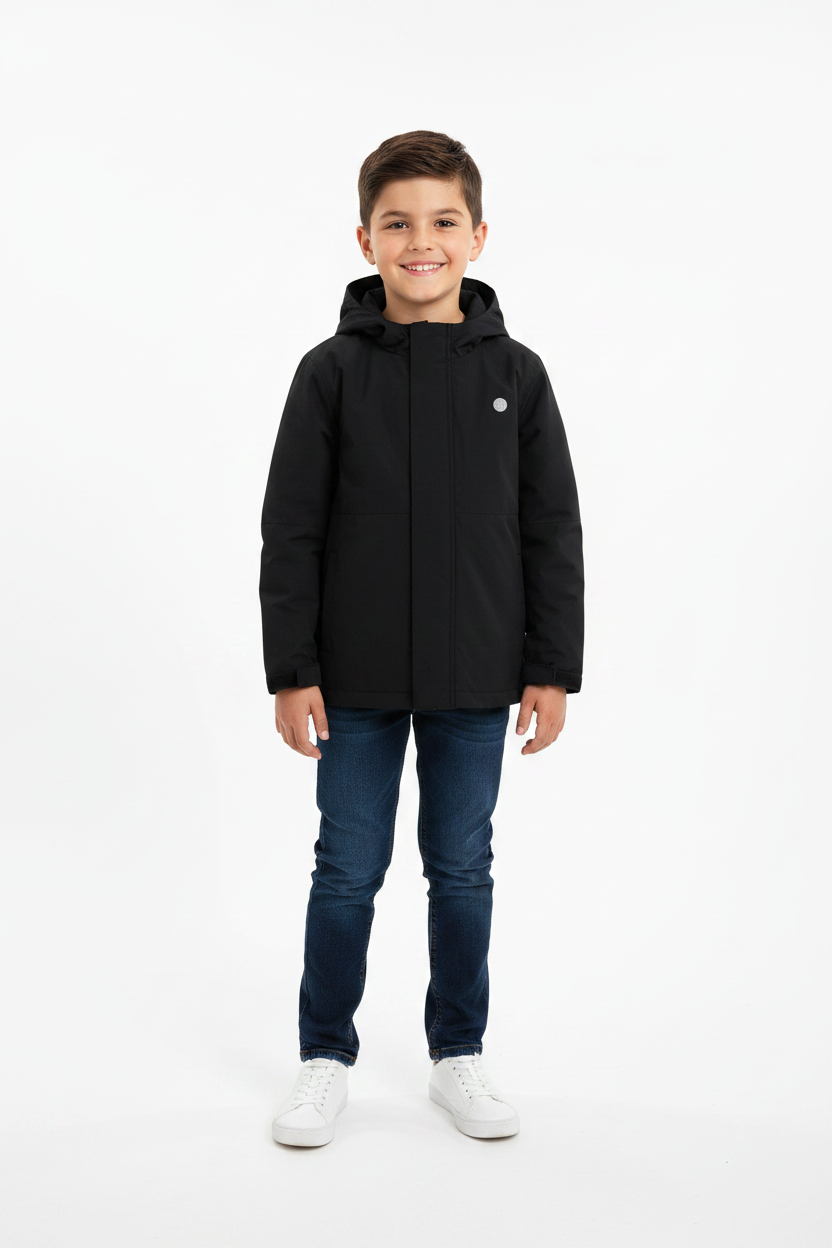 Manteau de pluie noir imperméable