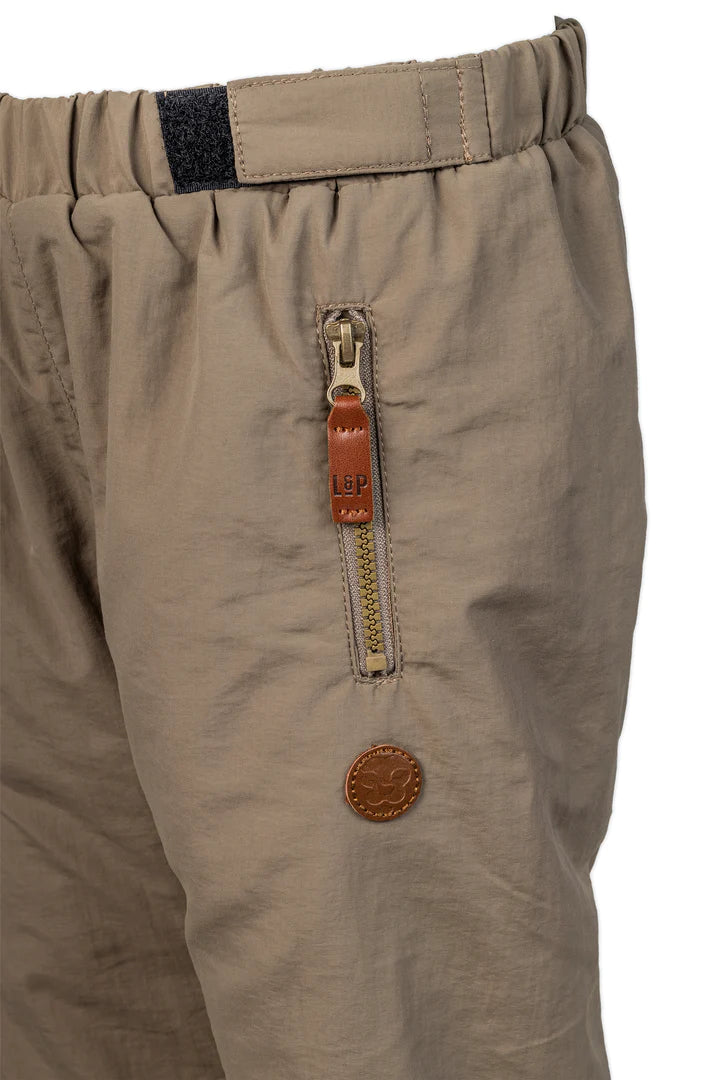 Pantalon d'extérieur doublé en polar L&P GREIGE
