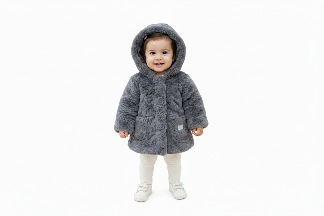 Manteau fausse fourrure Gris -Princesse des neiges