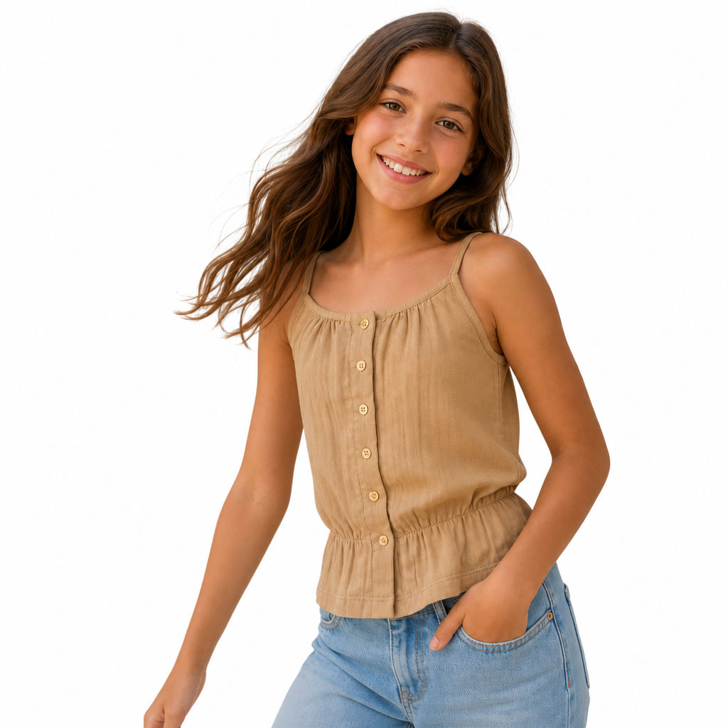 Top Petite Bretelles Koko Noko - Brun