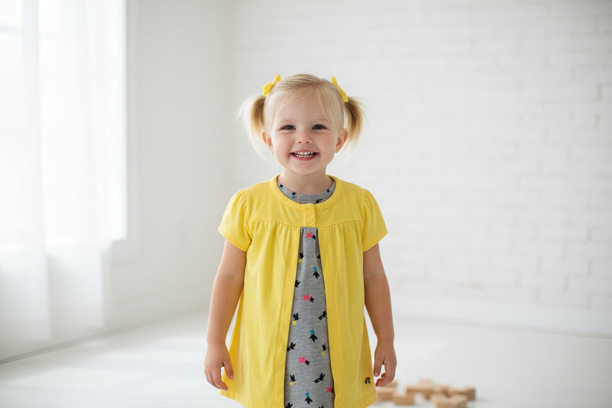Chandail jaune ludique