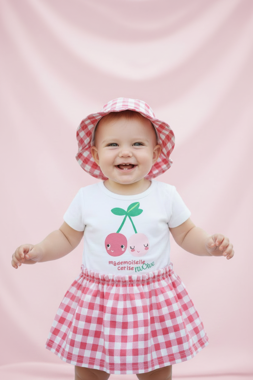 Robe Mademoiselle Cerise + la culotte