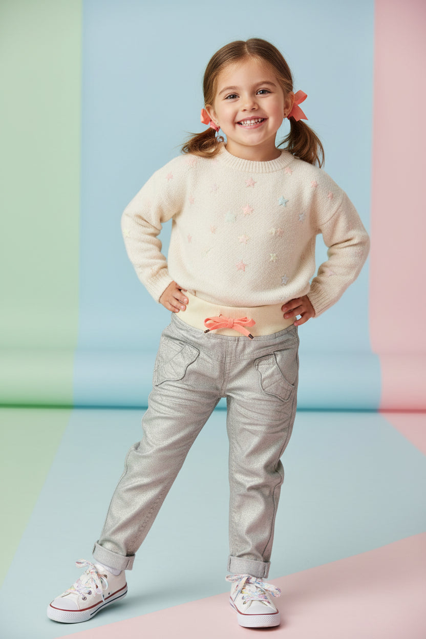 Jeans Brillant Or