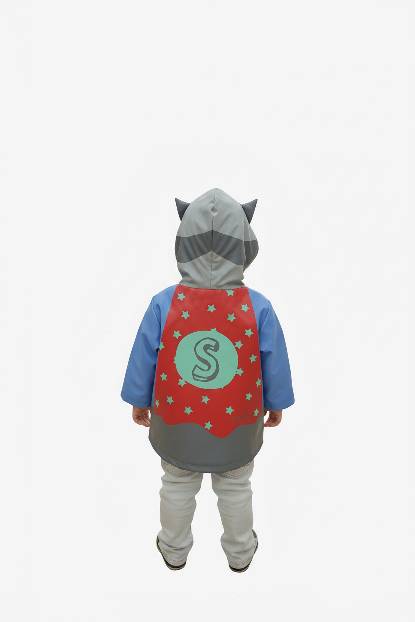 Manteau Mi-saisons/ imperméable - Raton Laveur Super Héros
