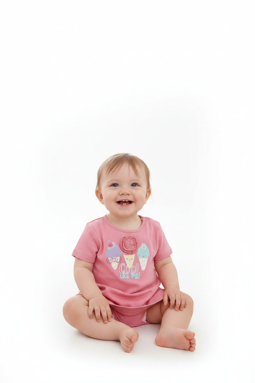 T-shirt Rose -Cornet 3D