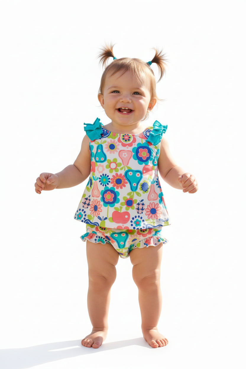 Maillot 2 pièces Pommes & Fleurs