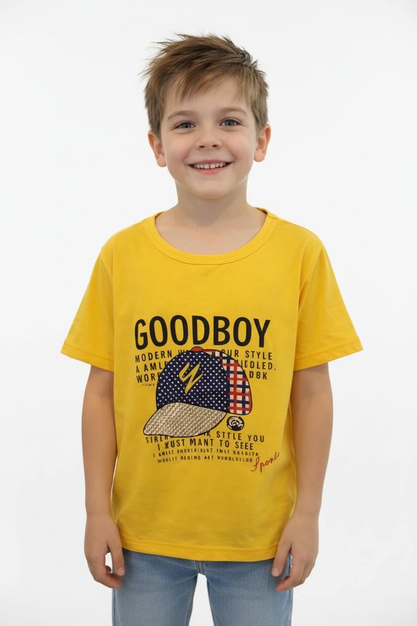T-Shirt "Goodboy" Jaune
