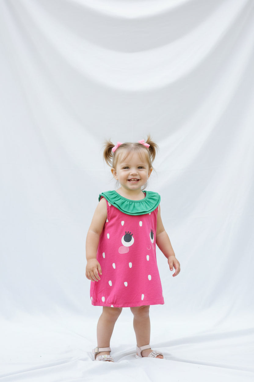 Robe Fraise – Douceur & Fantaisie
