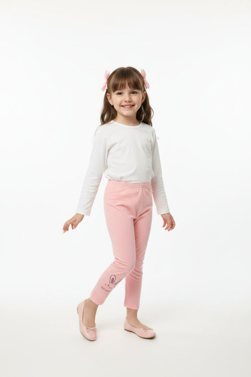 Legging rose petite Lapine