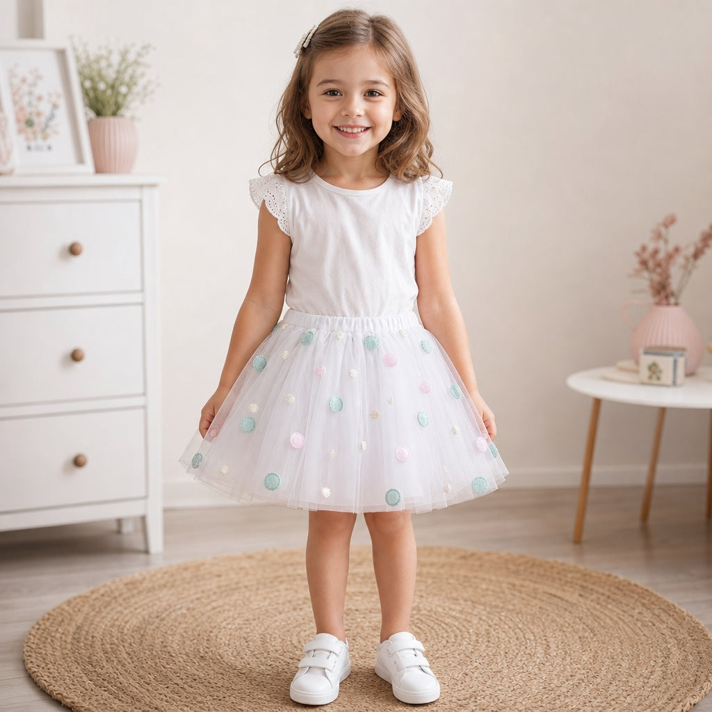 Jupe tulle pastel