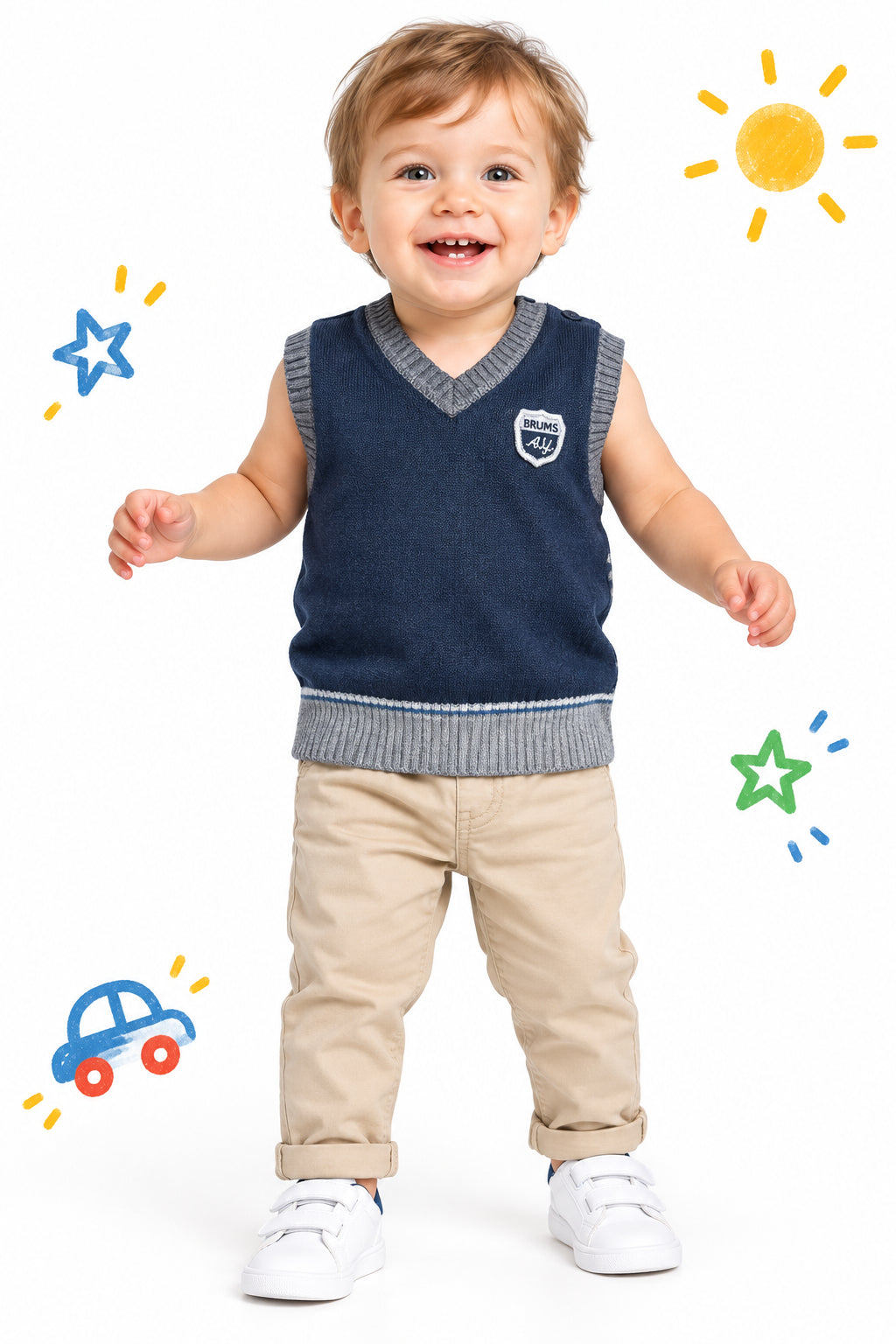 Cardigan sans manche Brums